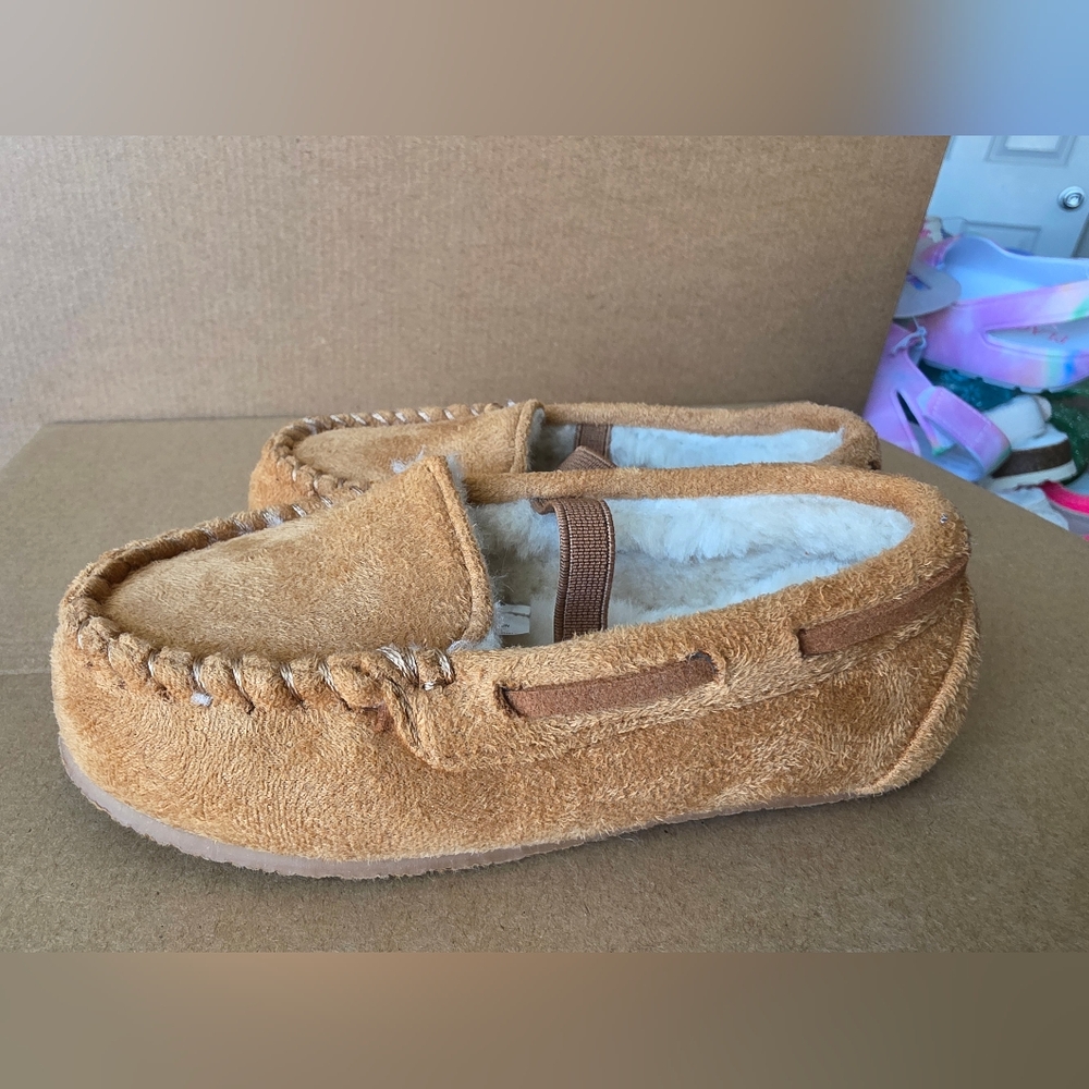 Crown Vintage Tan Kids Moccasins